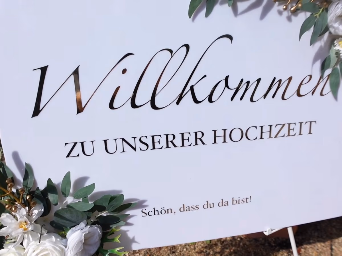 Die Begrüßung am Eingang