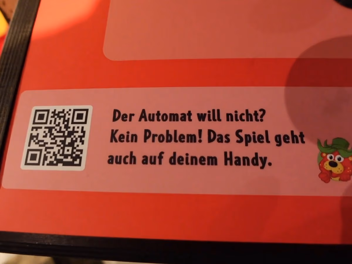 Streikt der Automat, läuft das Spiel auch auf dem Handy