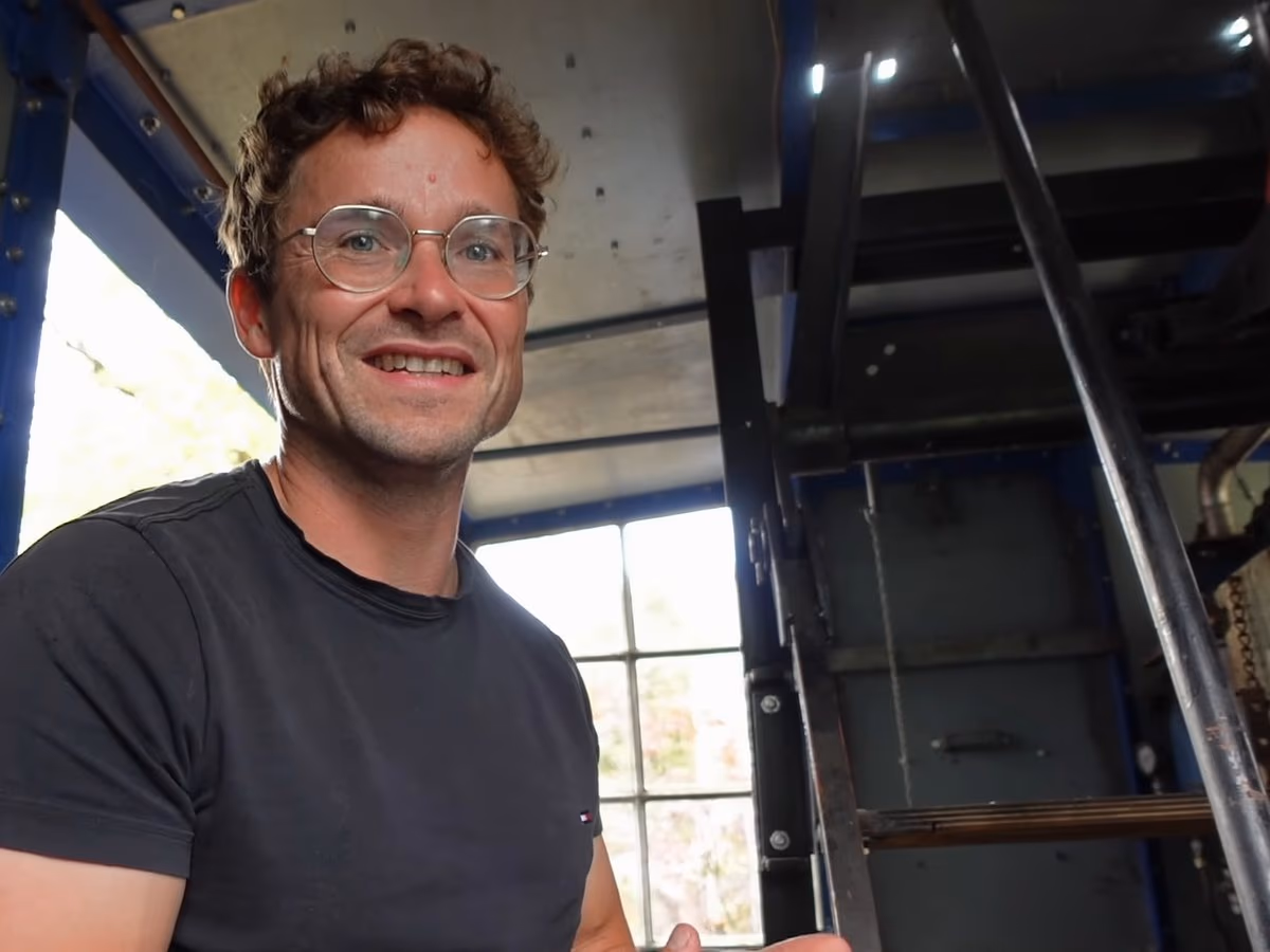Daniel Pflieger im Führerhaus