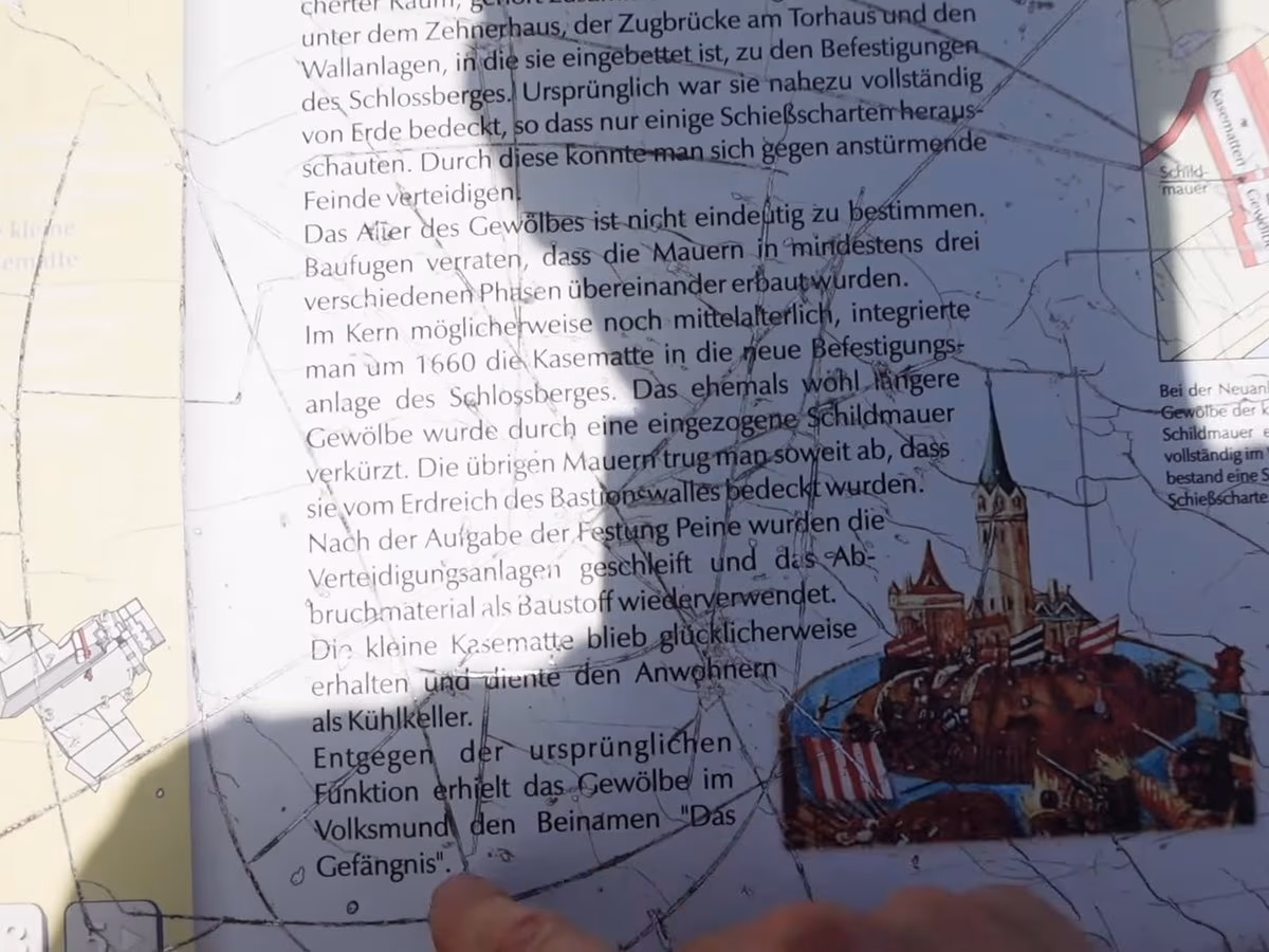 Unterwegs zu Orten der Stadtgeschichte, hier zur Kleinen Kasematte