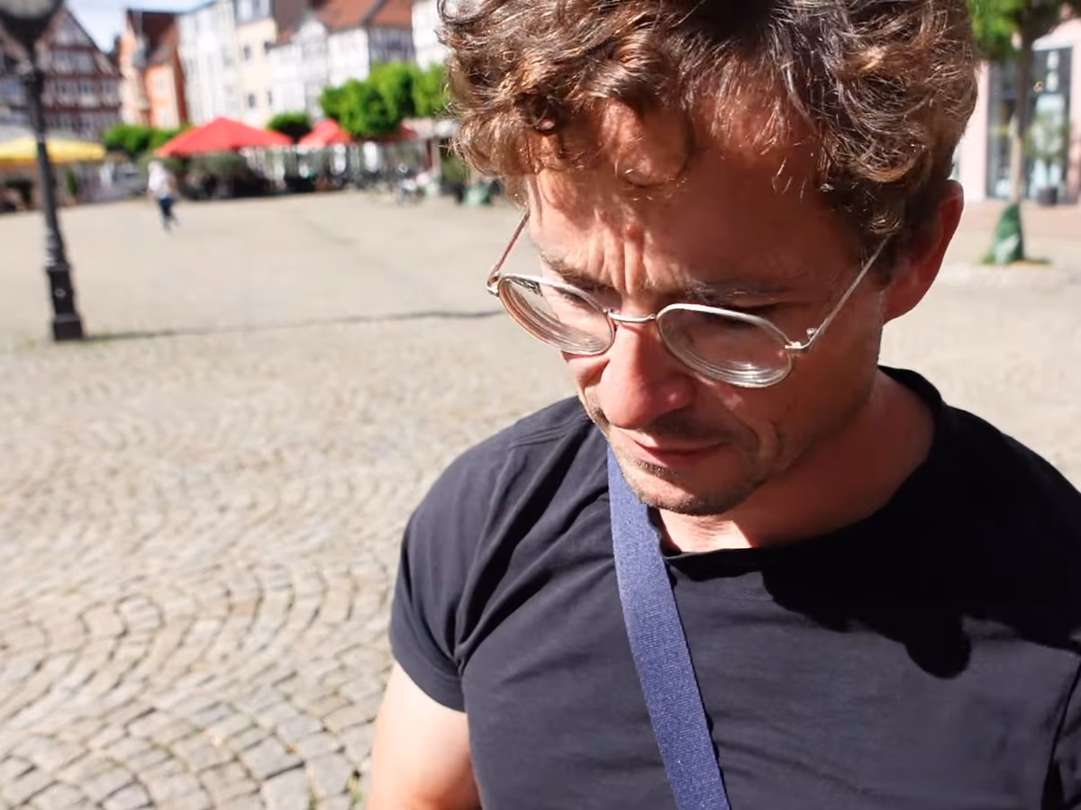 Daniel Pflieger auf dem Historischen Marktplatz