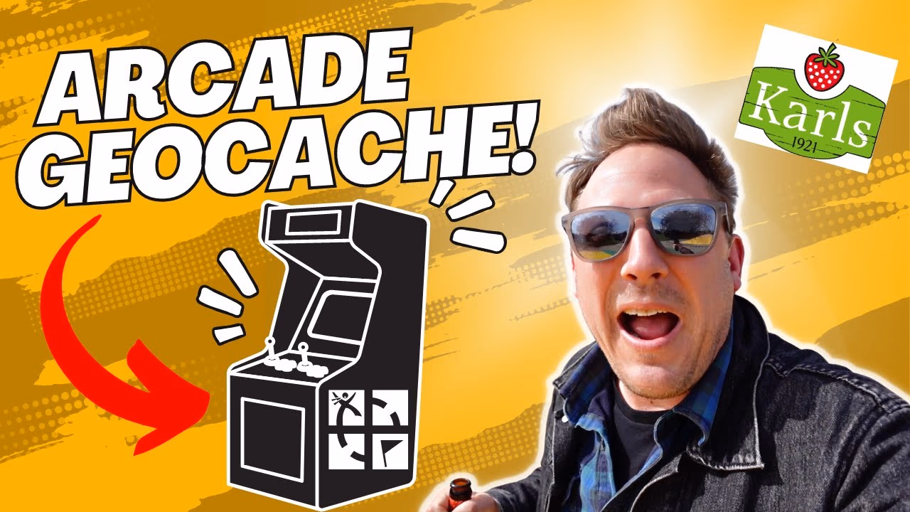 Vorschaubild des Videos „AN ARCADE GEOCACHE AND MUCH MORE GEOCACHING FUN! (Karls Amusement Park Part 3)"